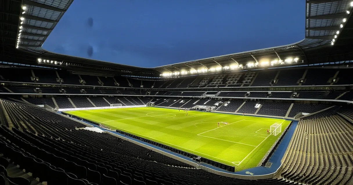 Centrocampista in allenamento su campo da calcio con luce naturale