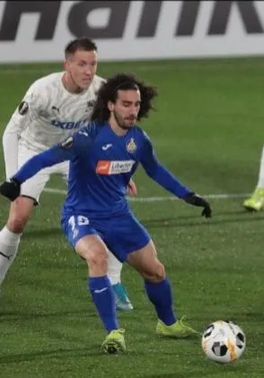 Marc Cucurella entrenando con el Real Madrid en Valdebebas durante la pretemporada 2026