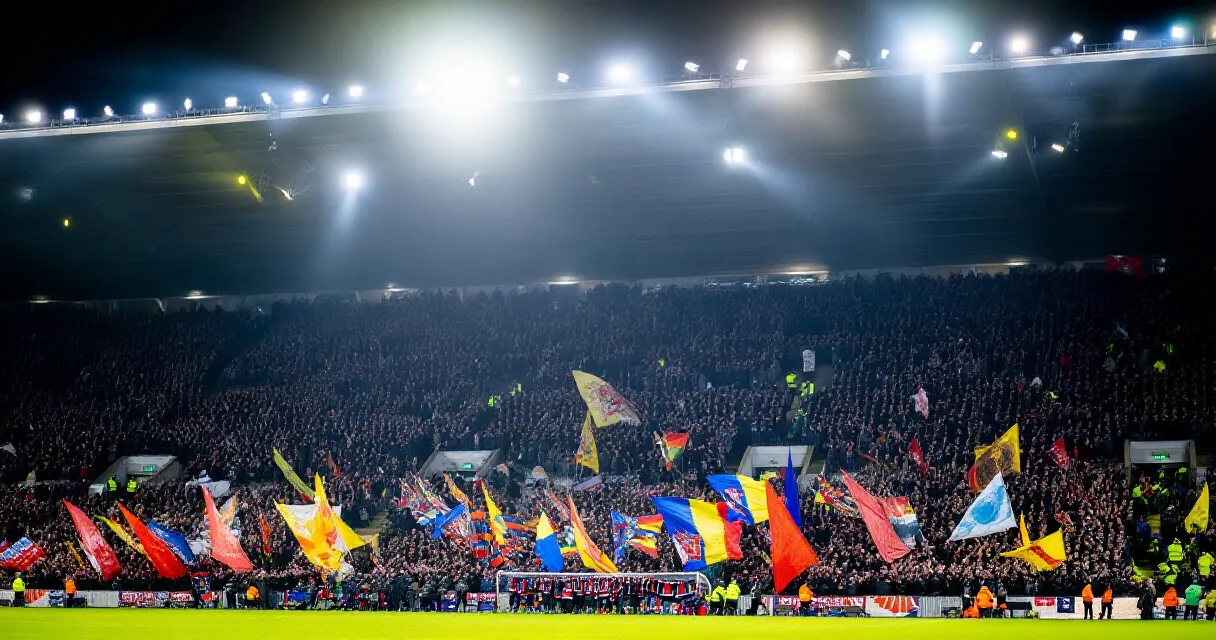 Bayern M&uuml;nchen Spieler jubelt nach Tor gegen Stuttgart im Bundesliga-Er&ouml;ffnungsspiel 2026