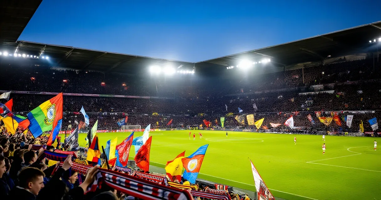 Jeune milieu offensif en action lors d'un entraînement Arsenal, stade plein