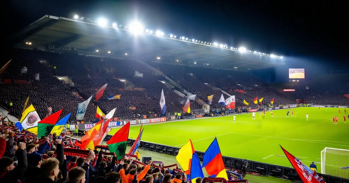 S&acirc;n vận động Premier League chật k&iacute;n kh&aacute;n giả dưới &aacute;nh đ&egrave;n ban đ&ecirc;m