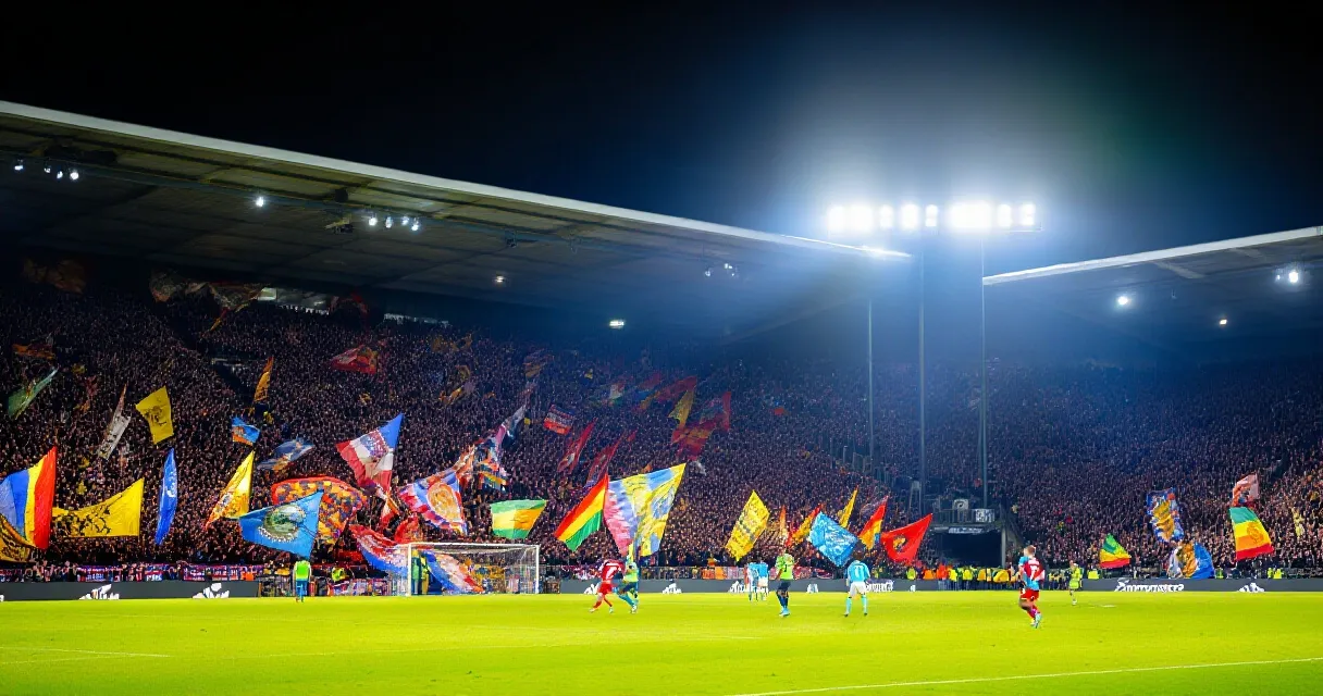 Football players demonstrating pressing tactics on the pitch