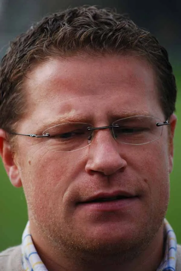 Bayern Munich club executive speaking at a press conference