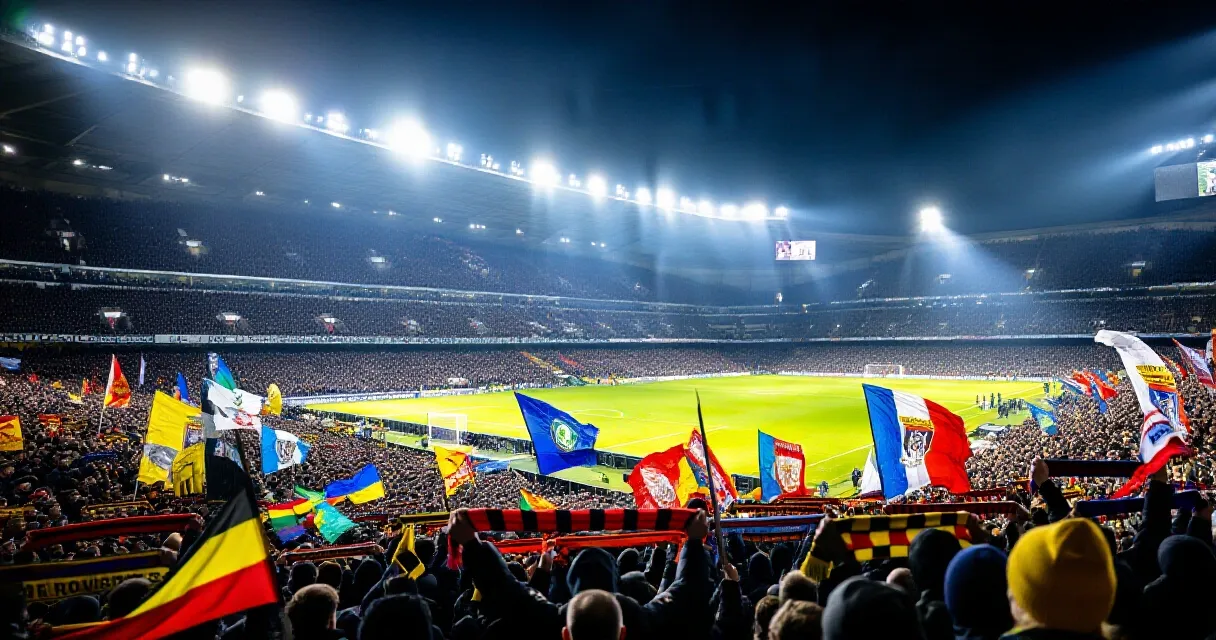 Est&aacute;dio brasileiro lotado durante partida noturna do Brasileir&atilde;o
